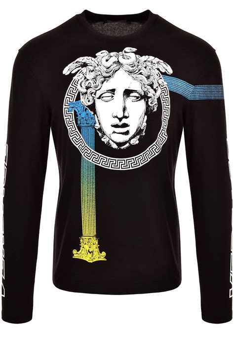 versace t shirt erkek|versace long sleeve shirts.